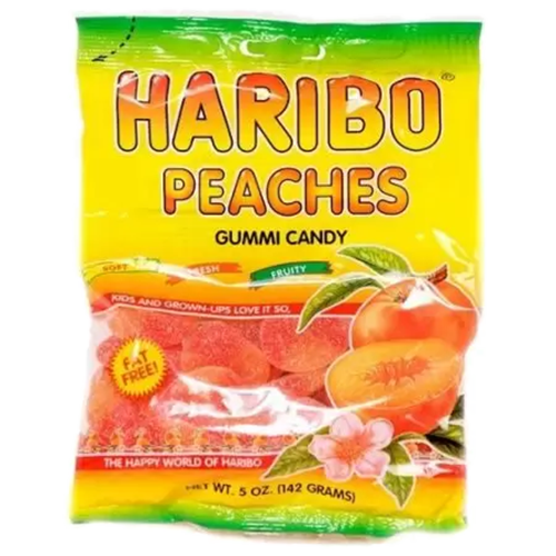 HARIBO PEACHES GUMMI 5OZ